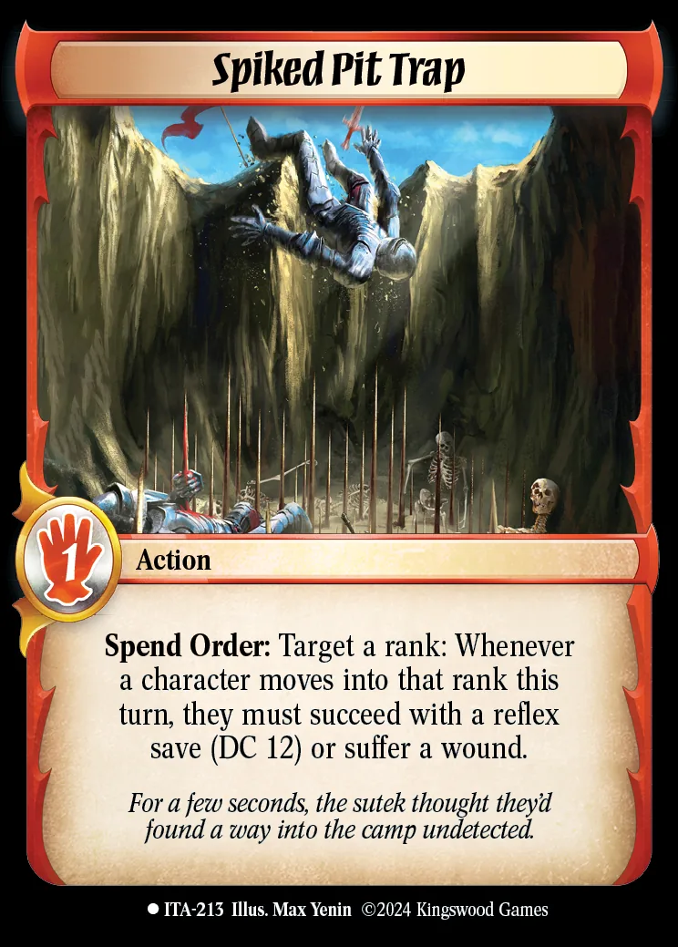 Spiked Pit Trap