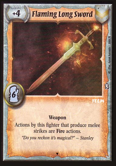 Flaming Long Sword