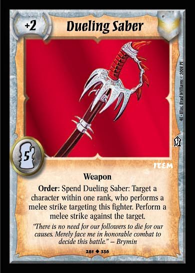 Dueling Saber