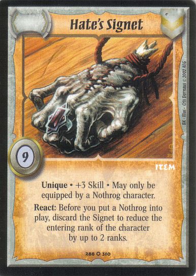 Hate's Signet - Regular