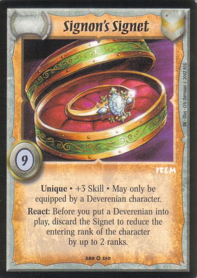 Signon's Signet - Regular