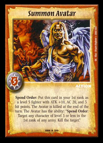 Summon Avatar - Regular