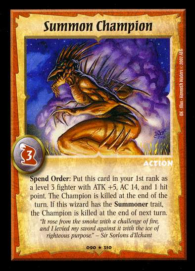 Summon Champion - Regular