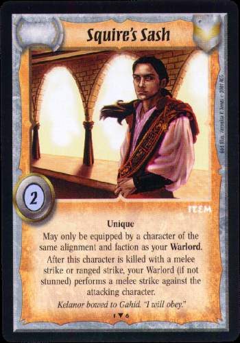 Squire's Sash - Promo