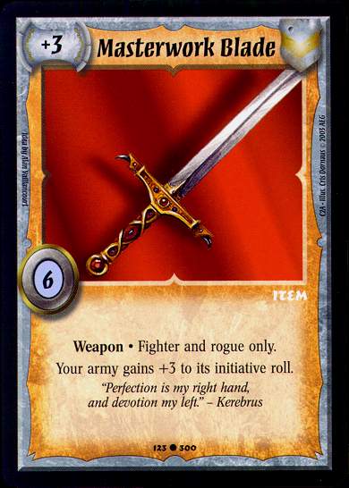 Masterwork Blade - Regular