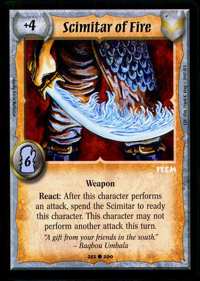 Scimitar of Fire - Regular