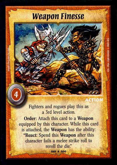 Weapon Finesse