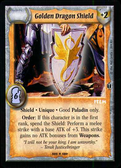 Golden Dragon Shield