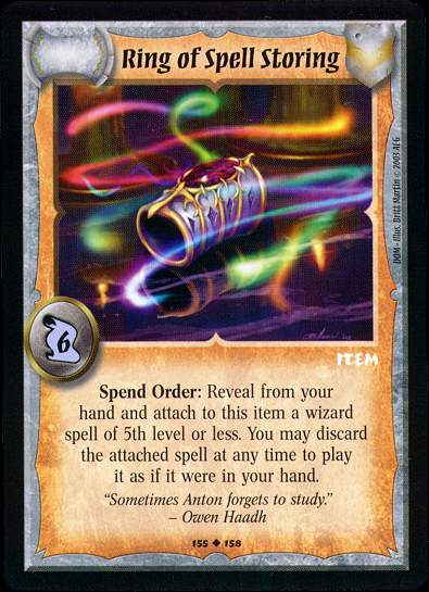 Ring of Spell Storing - Regular