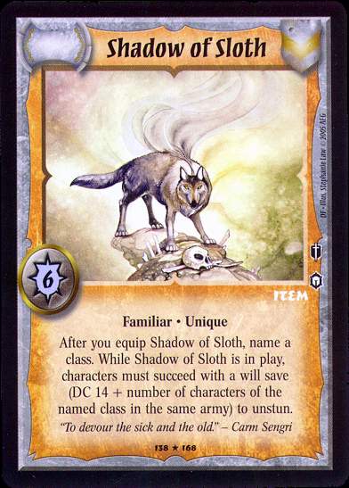 Shadow of Sloth - Regular