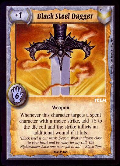 Black Steel Dagger