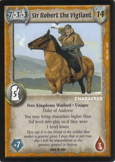 Sir Robert the Vigilant - Regular