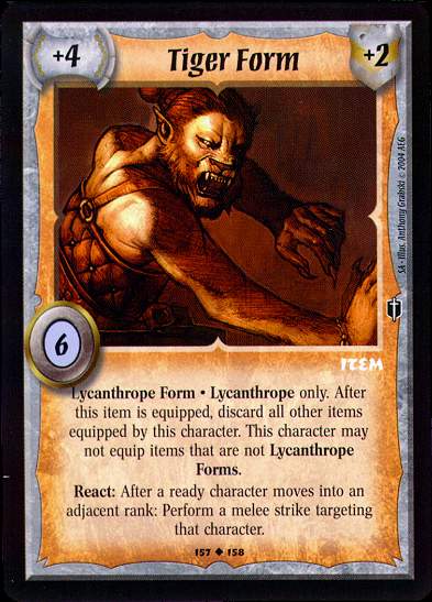 Tiger Form - Regular