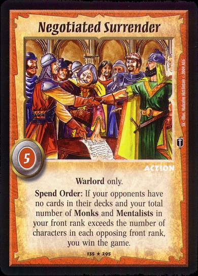 Negotiated Surrender - Regular