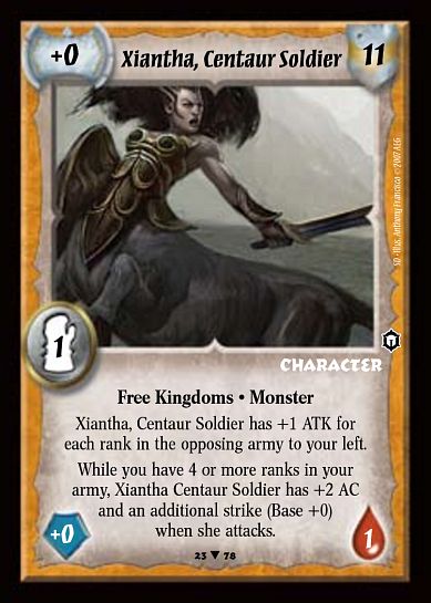 Xiantha, Centaur Soldier