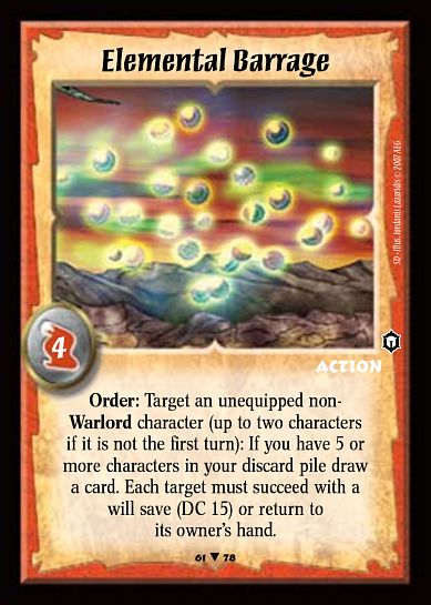 Elemental Barrage