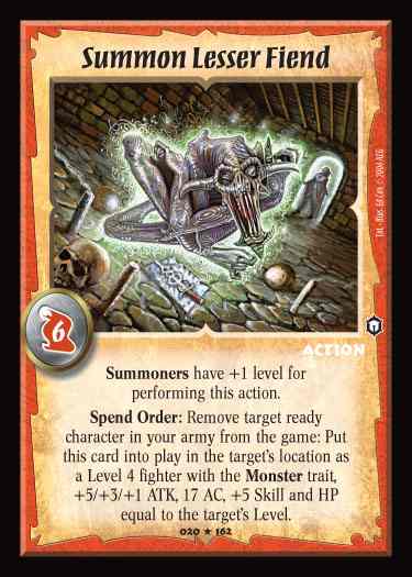 Summon Lesser Fiend - Regular