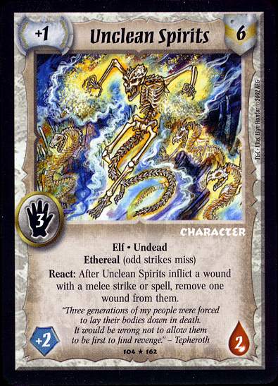 Unclean Spirits - Regular